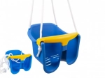 Dziecięca huśtawka Baby plastikowa z barierką bezpieczeństwa