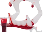 Zestaw wampirzych zębów z sztuczną krwią na Halloween