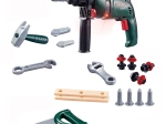 Dziecięcy zestaw narzędzi z wiertarką akumulatorową i akcesoriami