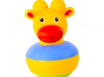 Niewywracalna zabawka żyrafa z dzwoneczkiem (roly‑poly)