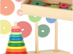 Drewniana wieża Hanoi – kolorowy sorter z pudełkiem