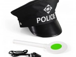 Zestaw dla małego policjanta z tarczą i gwizdkiem