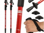 Kije trekkingowe do Nordic Walking składane 2 sztuki czerwone