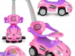 Rower biegowy dla dzieci 3w1 Deluxe z kierownicą i panelem muzycznym - różowy