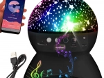 Gwiezdny projektor nocne światło z głośnikiem Bluetooth