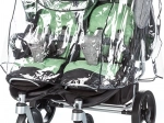 Uniwersalna osłona przeciwdeszczowa na wózek dla bliźniąt CHIPOLINO