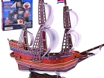3D puzzle statek Golden Hind, 108 elementów
