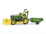 Traktorek ogrodowy JOHN DEERE X949 z figurką ogrodnika BRUDER