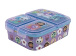 Fioletowy lunch box Gabby's Dollhouse z 3 przegrodami