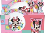 Plastowy zestaw obiadowy MINNIE, 5 szt.