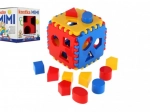 Plastowa kostka z otworami do sortowania dla dzieci 13 × 13 × 13 cm