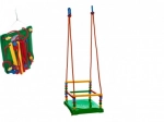 Plastowa huśtawka z barierką 35 × 34 cm, udźwig 40 kg