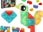 Magnetyczne świecące klocki 3D – 32 szt.