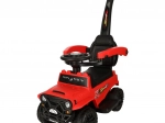 Terenowy jeździk z prowadnicą, światłami i dźwiękiem czerwony