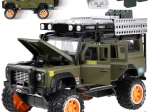Metalowy terenowy pojazd z dźwiękiem i światłami LED