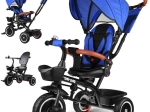 Dziecięcy trójkołowy rowerek 3w1 z daszkiem TINY BIKE