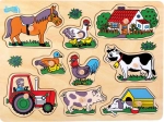 Small Foot drewniane puzzle Farma