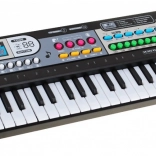 Dziecięcy keyboard 49‑klawiszowy 5+ z mikrofonem i nagrywaniem