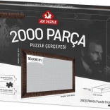 Rama do puzzli 96x68 cm brązowa