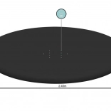 Pokrywa na dmuchany basen z kołnierzem 244 cm BESTWAY