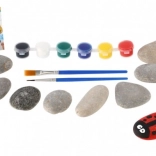 Malowanie na kamieniach – kreatywny zestaw z farbami i pędzelkami