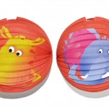 Papierowy lampion kula ze zwierzęcym wzorem 25 cm