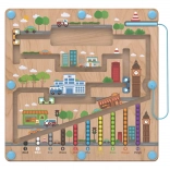 Magnetyczna drewniana plansza do zabawy City