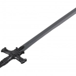 Plastowy wojenny miecz ze zdobioną rękojeścią i efektami dźwiękowymi 80 cm