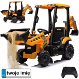 Dziecięcy elektryczny traktor z ładowarką i koparką 4w1 z pilotem