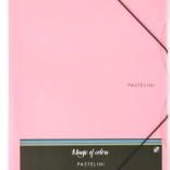 Teczka z gumką A4 PASTELINI różowa
