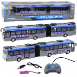 Policyjny autobus RC z diodami LED szary 1:32