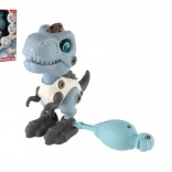 Dinozaur do skręcania ze światłem i dźwiękiem, 12 cm