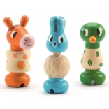 Drewniane zwierzątka do skręcania Djeco