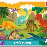 Puzzle Dinozaury dla Dzieci 15 Części