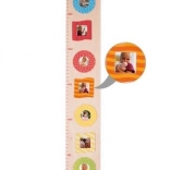 Goki drewniany miarka wzrostu z ramkami na zdjęcia