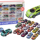 Zestaw Sportowych Wyścigowych Auta 1:64 - 20 szt.