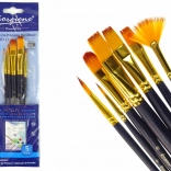 Zestaw pędzli dla artystów - 7 kształtów