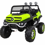 Elektryczny samochód dla dzieci Mercedes-Benz Unimog zielony 4x4