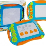 Magnetyczna tablica do rysowania z pieczątkami LeanToys