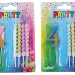 Świeczka imprezowa numer 4 z 4 świeczkami