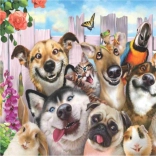 Diamentowe malowanie Zwariowane selfie 30x40 cm