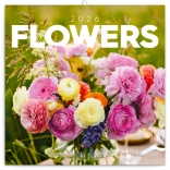 Kalendarz notatkowy Kwiaty 2026