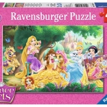 Puzzle RAVENSBURGER DISNEY księżniczki i ich pupile 2×24 elementów
