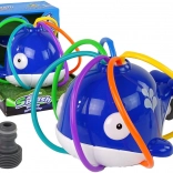 Wieloryb fontanna woda niebieska ogród