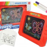 Magiczna podświetlana tablica z szablonami i markerami