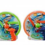 latający dysk na sznurek – kolorowy plastikowy