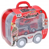 Strażacka stacja w walizce z czeskim opakowaniem