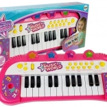 Pianino klawiszowe 24 klawisze Różowe