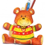 3D puzzle stojak na ołówki Miś z farbami ARTLOVER