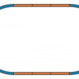 Piko podkład pod zestaw torów A – podstawowa pętla H0